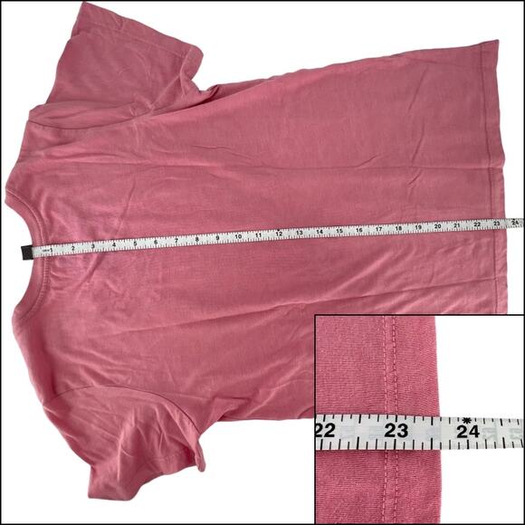 PositiviTees Be Kind T-Shirt Top S (4-6) Dusky Rose Pink Crew Neck Short Sleeve - Picture 9 of 11